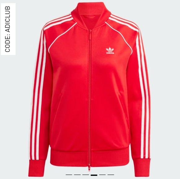 ADIDAS Originals Track Jacket Red Sz men's Medium - Picture 1 of 9